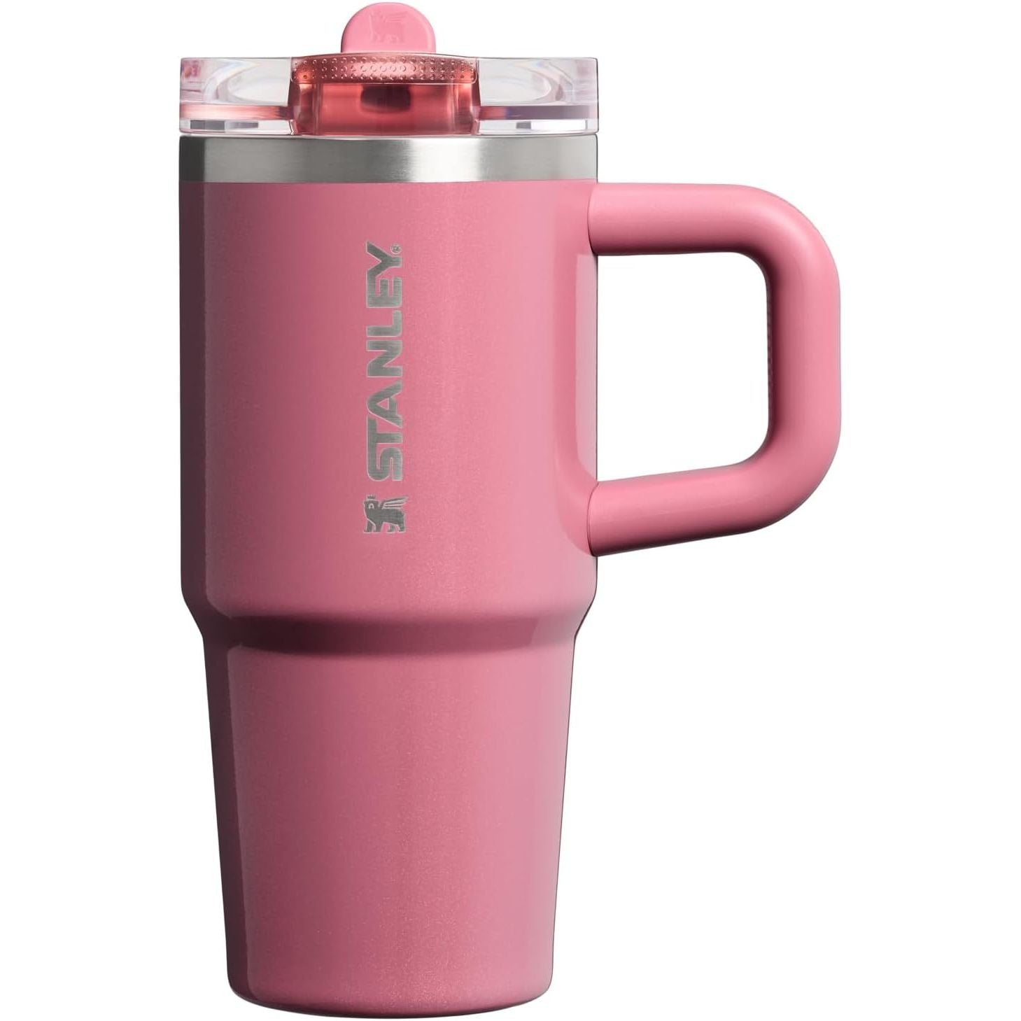 STANLEY Quencher ProTour Flip Straw Tumbler mit auslaufsicherem Deckel 1,2 Liter | Integrierter Strohhalm und Griff | Passt in Becherhalter für Reisen | Isolierter Edelstahlbecher | BPA-frei | Rosenquarz
