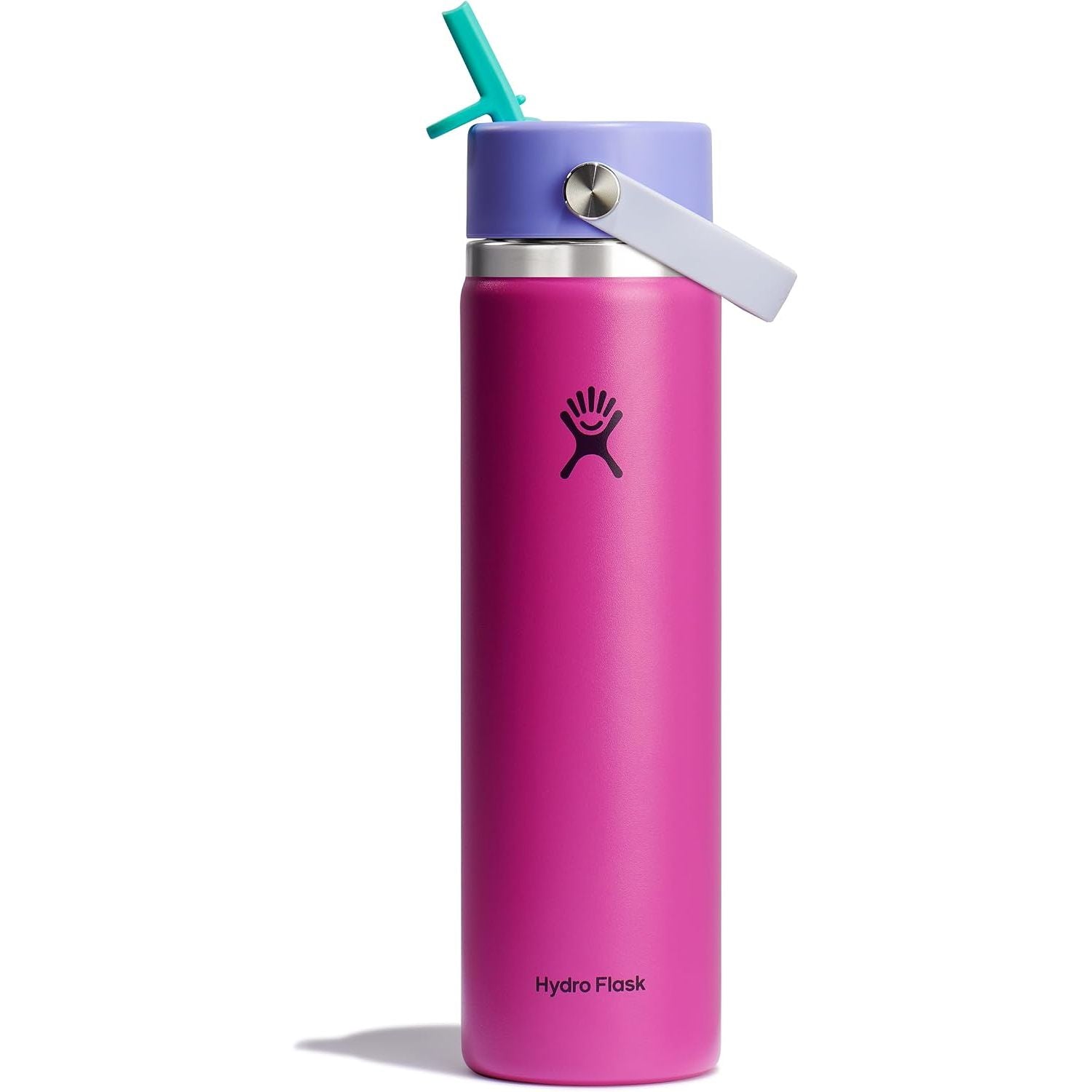 Hydro Flask Trinkflasche - Isolierter Edelstahl - Breiter Strohhalmdeckel, auslaufsicher, tropffrei in 32 Oz Fossil Brown