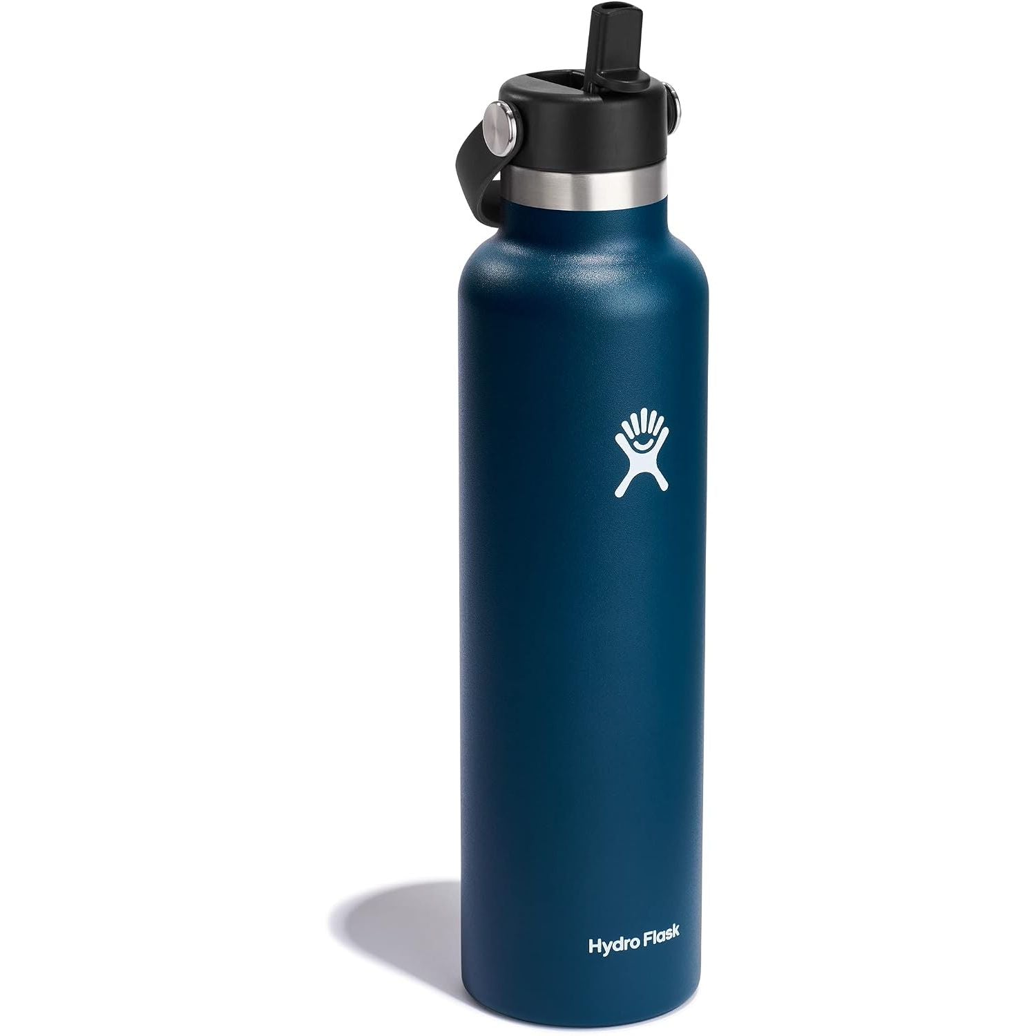 Hydro Flask Wasserflasche – isolierter Edelstahl – Strohhalmverschluss, auslaufsicher, tropfsicher in 24 Oz Capri Blue