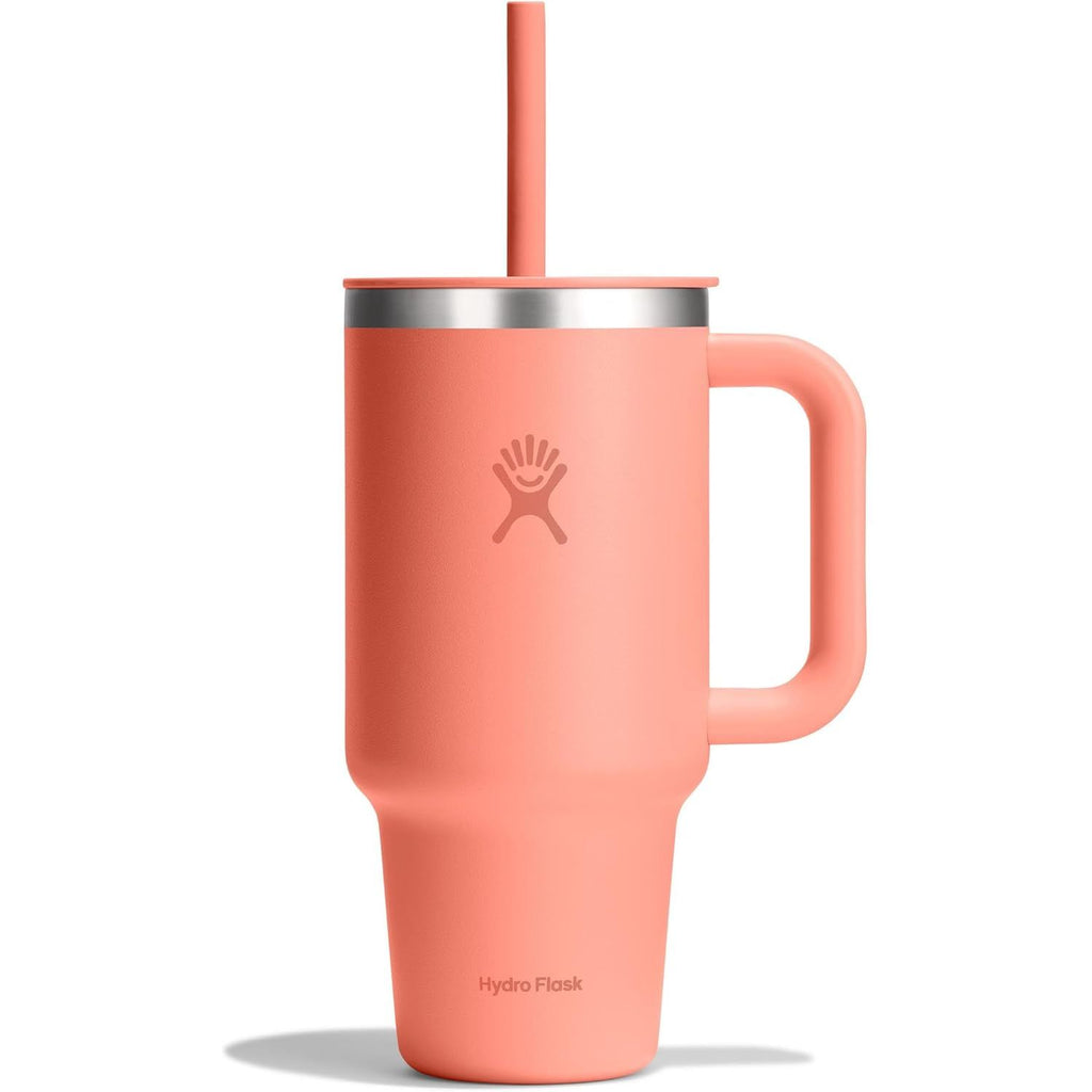 Hydro Flask Travel Tumbler mit Griff, Deckel und Trinkhalm – Isolierter Edelstahl, 40 Oz Trillium
