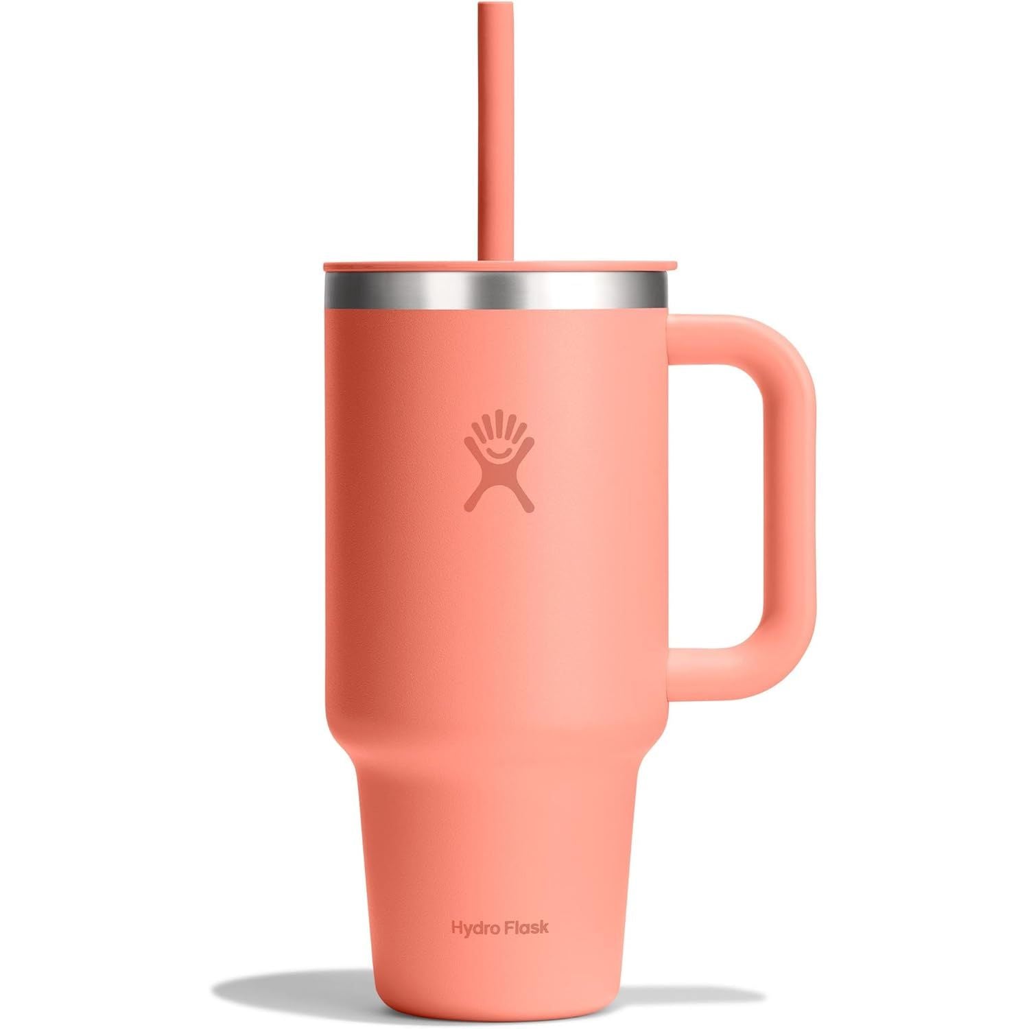 Hydro Flask Travel Tumbler mit Griff, Deckel und Trinkhalm – Isolierter Edelstahl, 40 Oz Trillium