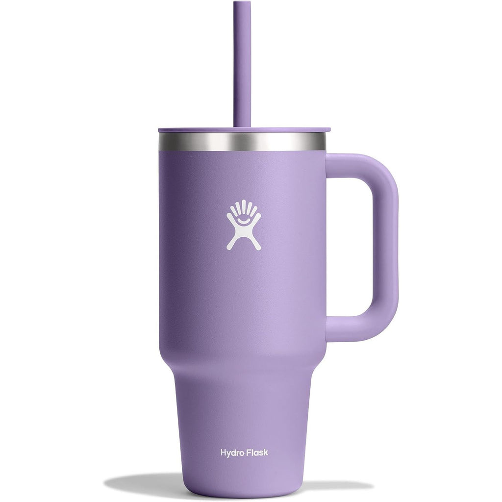 Hydro Flask Travel Tumbler mit Griff, Deckel und Trinkhalm – Isolierter Edelstahl, 40 Oz Trillium