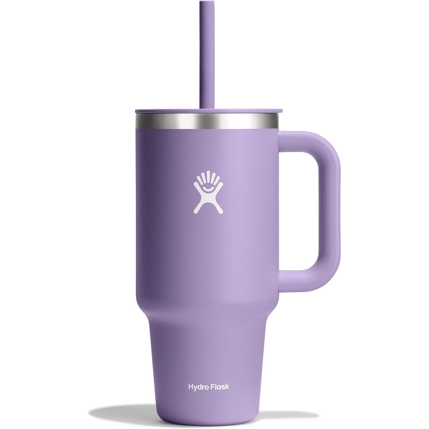 Hydro Flask Travel Tumbler mit Griff, Deckel und Trinkhalm – Isolierter Edelstahl, 40 Oz Trillium