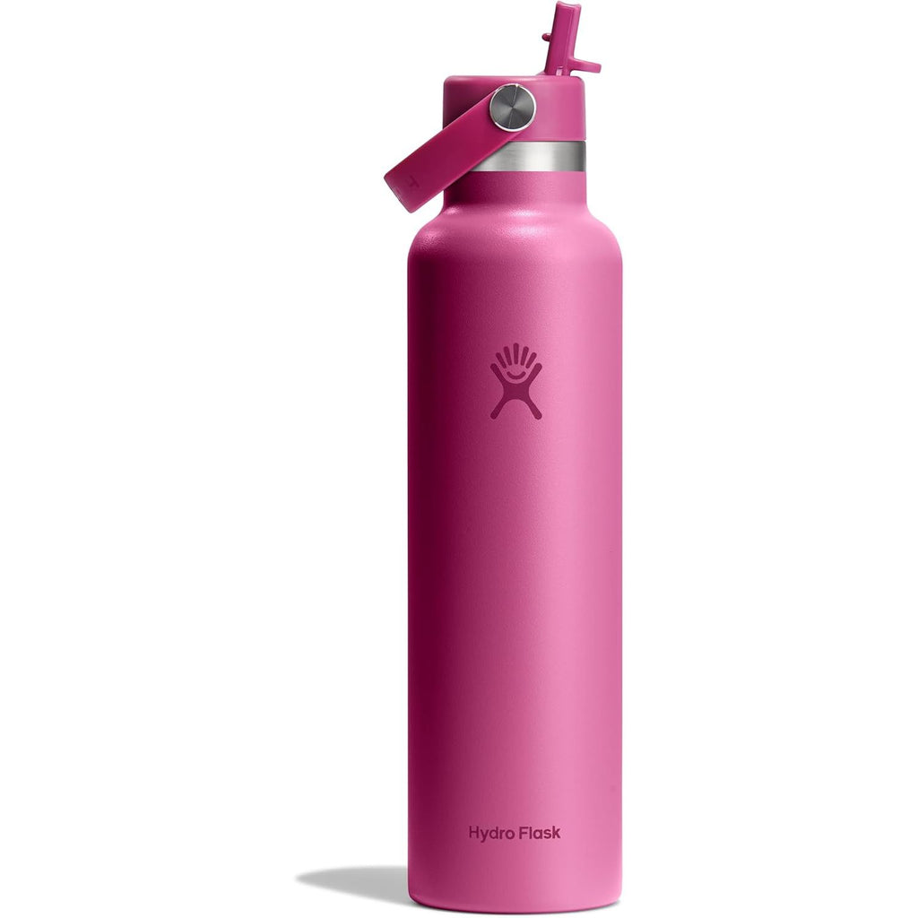 Hydro Flask Wasserflasche – isolierter Edelstahl – Strohhalmverschluss, auslaufsicher, tropfsicher in 24 Oz Capri Blue