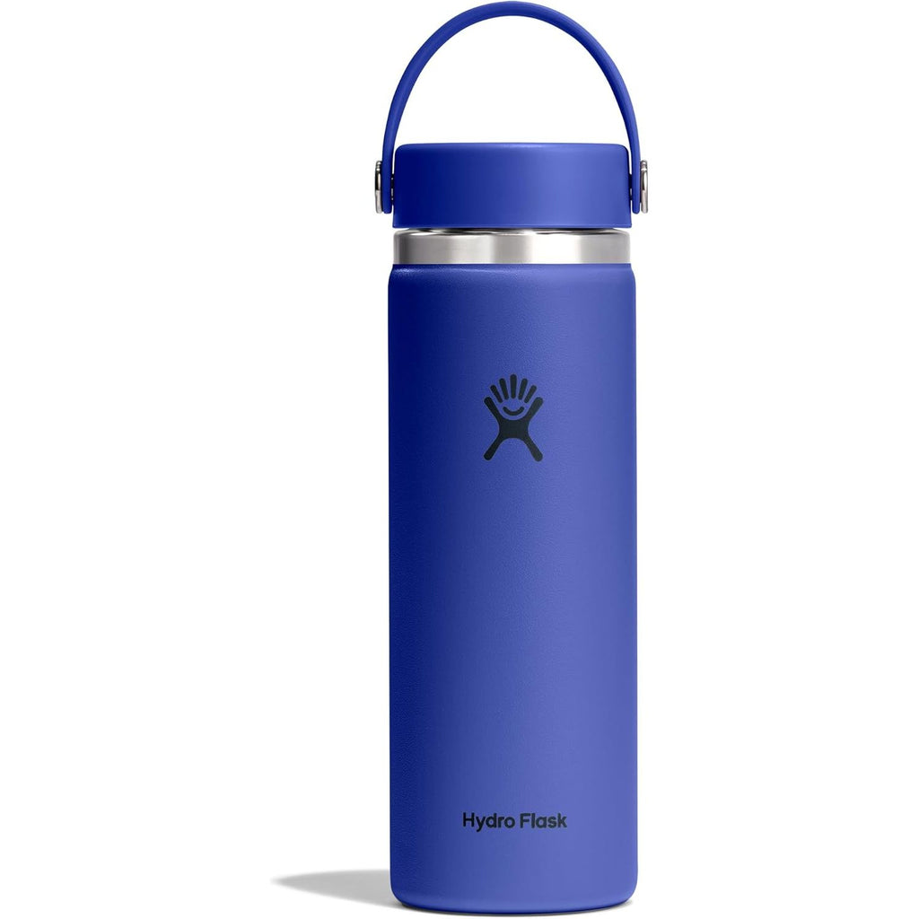 Hydro Flask Wasserflasche – isolierter Edelstahl – Weithals-Flex-Deckel, auslaufsicher, tropffrei und wiederbefüllbar, 590 ml Harbor Blue