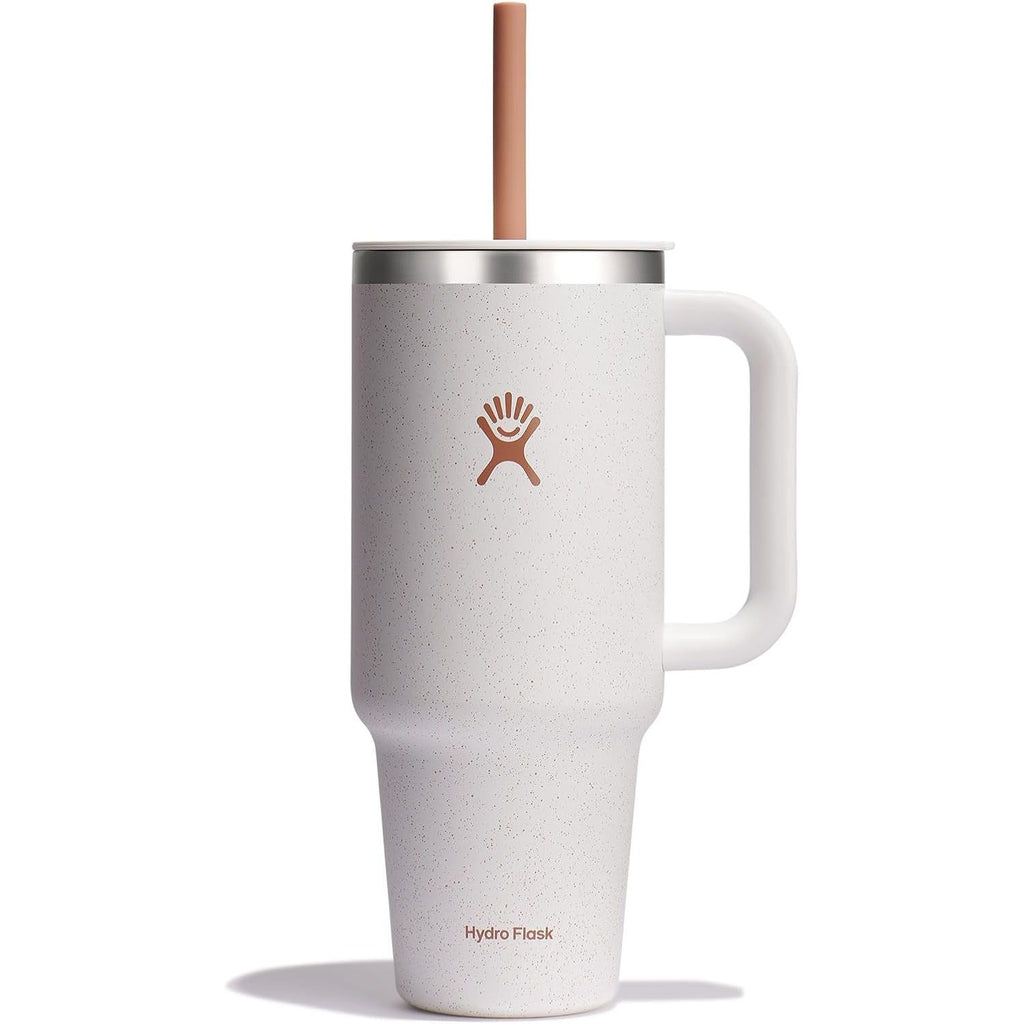 Hydro Flask Travel Tumbler mit Griff, Deckel und Trinkhalm – Isolierter Edelstahl, 40 Oz Trillium