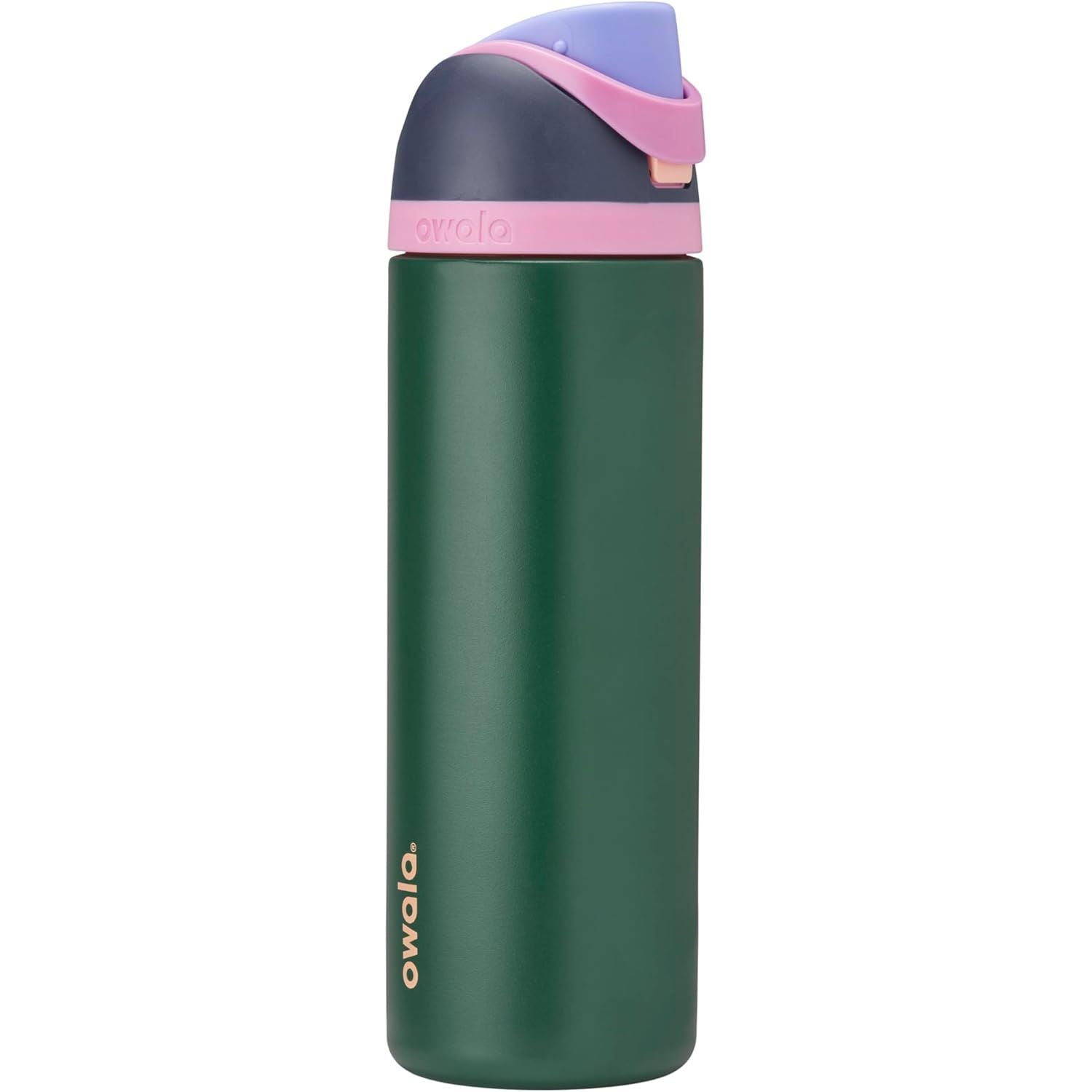 Owala FreeSip Isolierte Edelstahl-Wasserflasche mit Strohhalm für Sport und Reise, BPA-frei, 950 ml, Foggy Tide