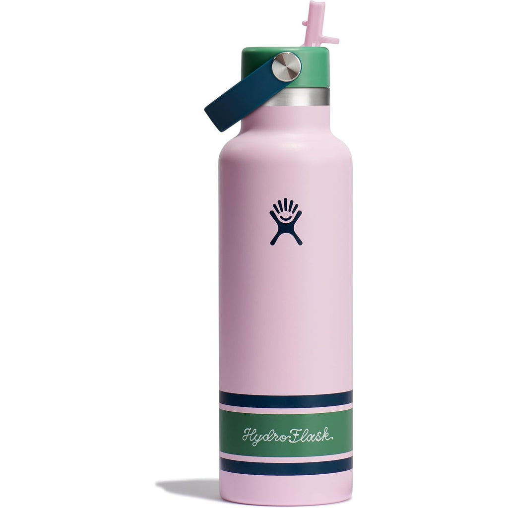 Hydro Flask Wasserflasche – isolierter Edelstahl – Strohhalmverschluss, auslaufsicher, tropfsicher in 24 Oz Capri Blue