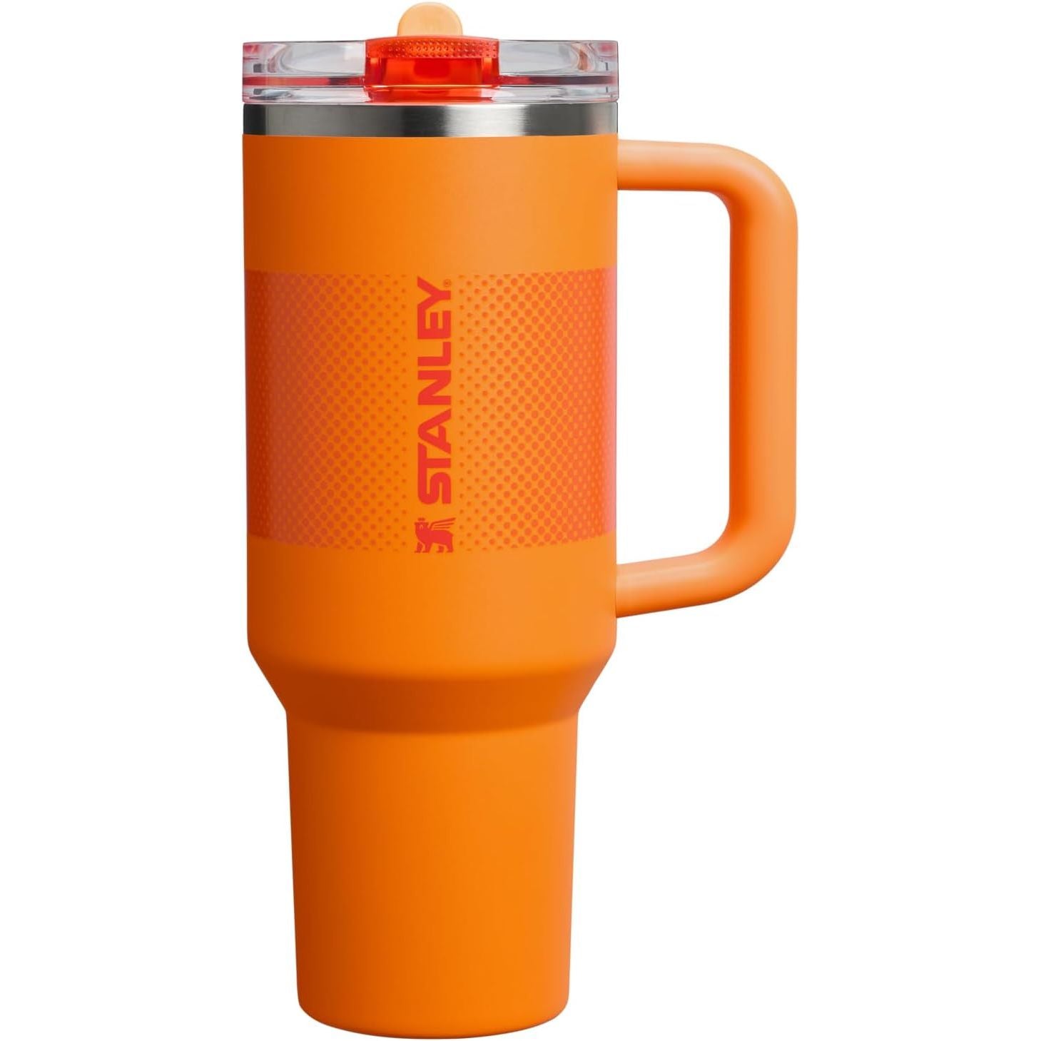 STANLEY Quencher ProTour Flip Straw Tumbler mit auslaufsicherem Deckel 1,2 Liter | Integrierter Strohhalm und Griff | Passt in Becherhalter für Reisen | Isolierter Edelstahlbecher | BPA-frei | Rosenquarz