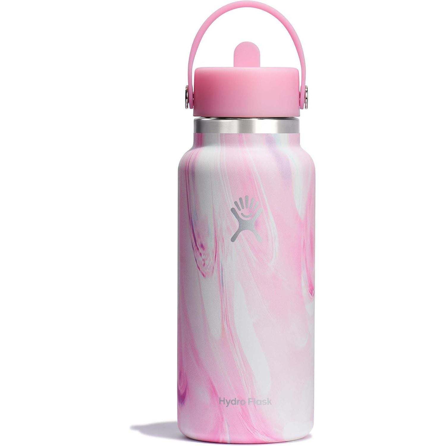 Hydro Flask Trinkflasche - Isolierter Edelstahl - Breiter Strohhalmdeckel, auslaufsicher, tropffrei in 32 Oz Fossil Brown