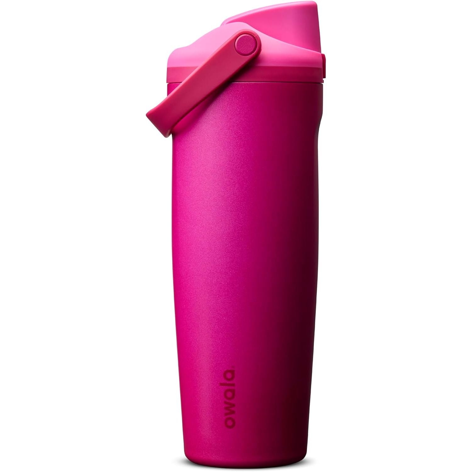 Owala FreeSip Sway Isolierte Edelstahl-Trinkflasche mit Zwei-Wege-Ausguss, integriertem Strohhalm und Eimergriff, für Reisen, Schule und Sport, 1,2 l, BPA-frei, auslaufsicher, Foggy Tide