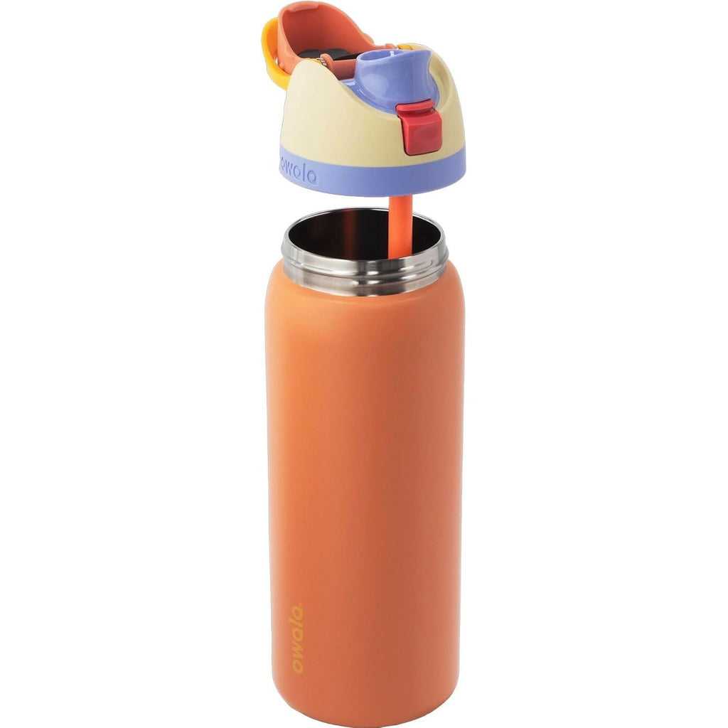Owala FreeSip Edelstahl-Wasserflasche, Lemon Meringue, 946 ml