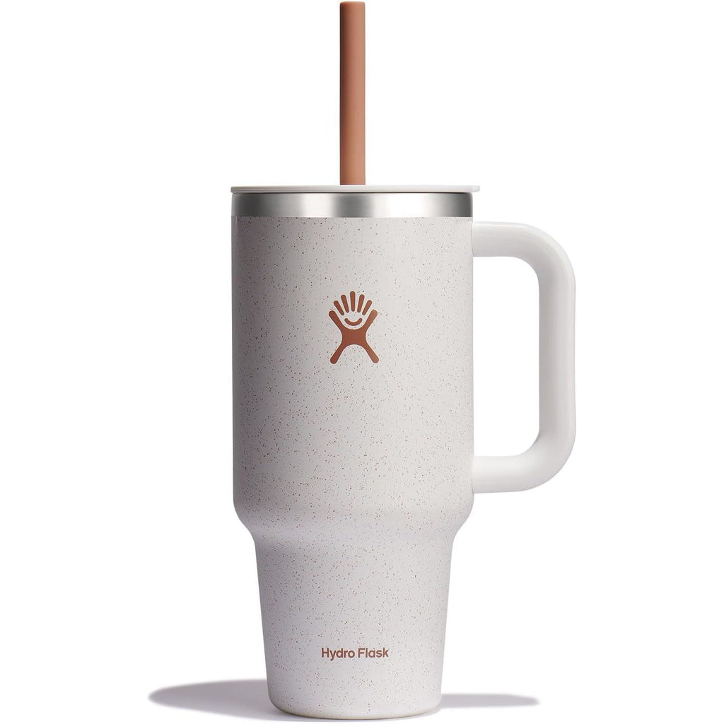 Hydro Flask Travel Tumbler mit Griff, Deckel und Trinkhalm – Isolierter Edelstahl, 40 Oz Trillium