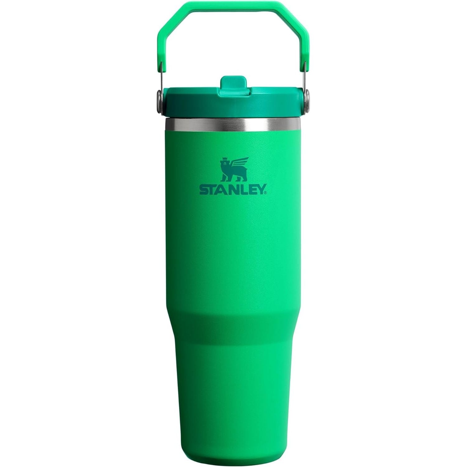 STANLEY IceFlow 2.0 Flip Straw Tumbler mit Griff 887 ml | Drehverschluss und Klappstrohhalm | Auslaufsichere Wasserflasche | Isolierter Edelstahl | BPA-frei | Rose Quarz 2.0