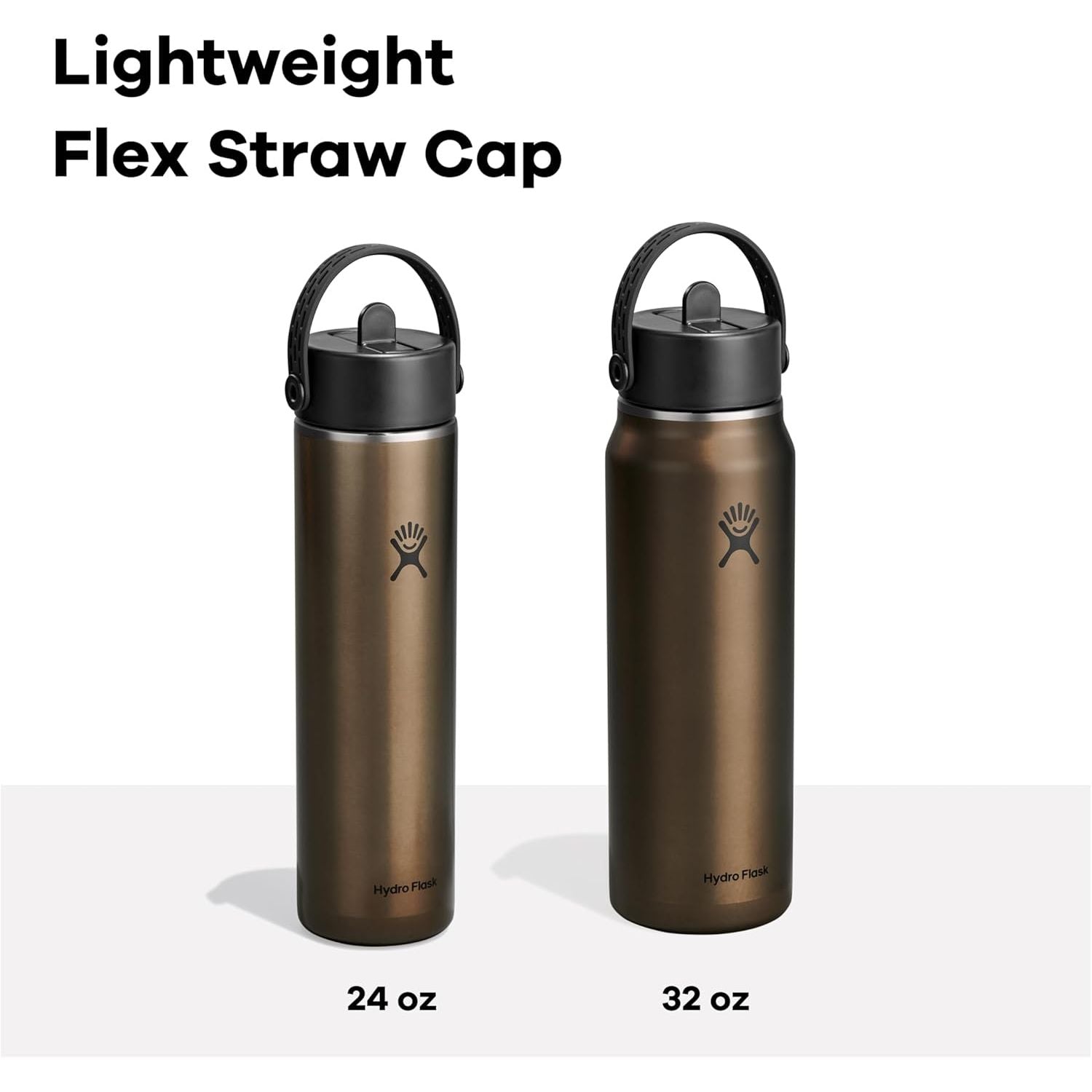 Hydro Flask 24 Oz Lightweight Wide Straw Lid - Isolierte Edelstahl-Wasserflasche - Wandern, Pendeln Granatrot