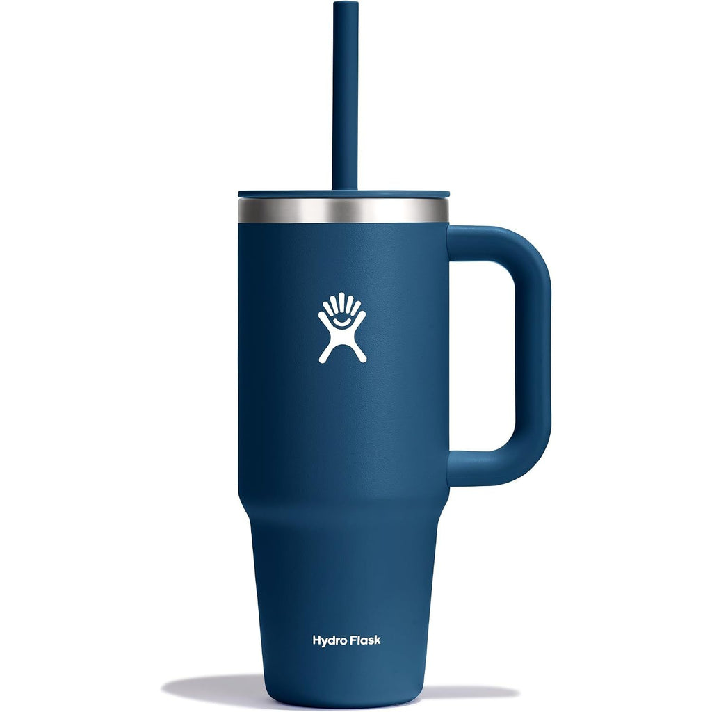 Hydro Flask Travel Tumbler mit Griff, Deckel und Trinkhalm – Isolierter Edelstahl, 40 Oz Trillium