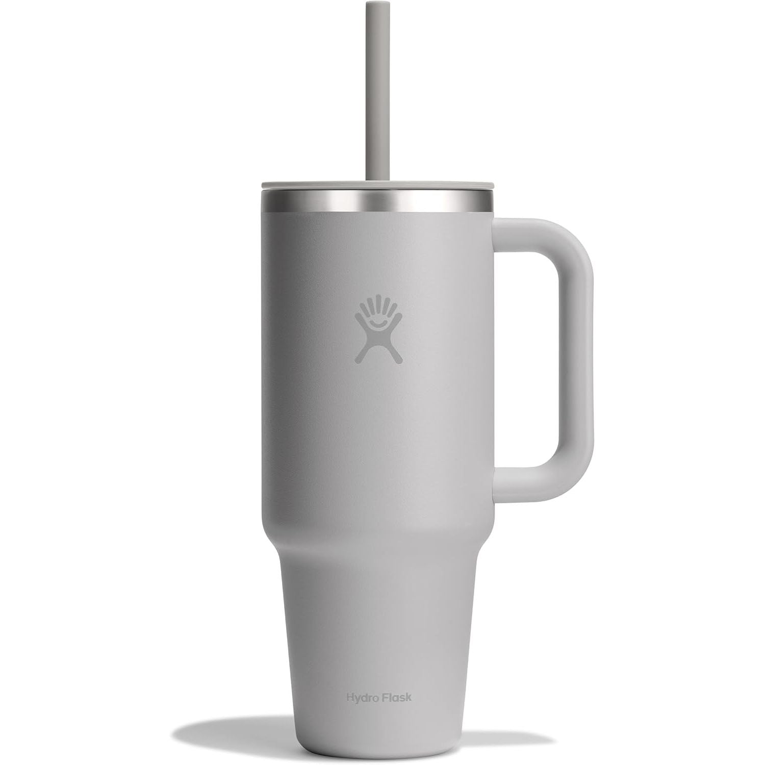 Hydro Flask Travel Tumbler mit Griff, Deckel und Trinkhalm – Isolierter Edelstahl, 40 Oz Trillium