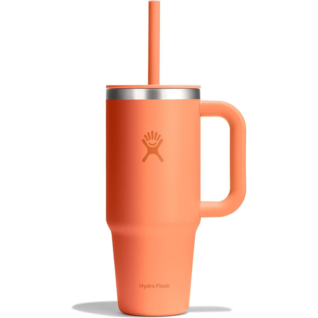 Hydro Flask Travel Tumbler mit Griff, Deckel und Trinkhalm – Isolierter Edelstahl, 40 Oz Trillium