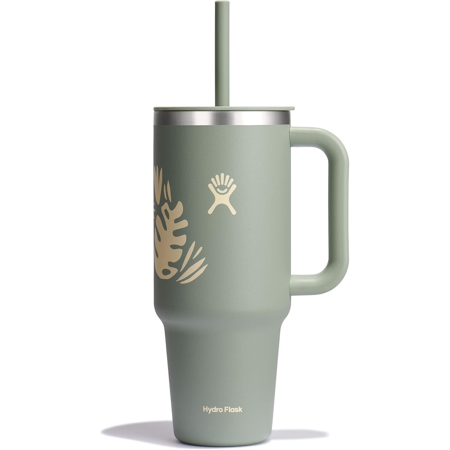 Hydro Flask Travel Tumbler mit Griff, Deckel und Trinkhalm – Isolierter Edelstahl, 40 Oz Trillium