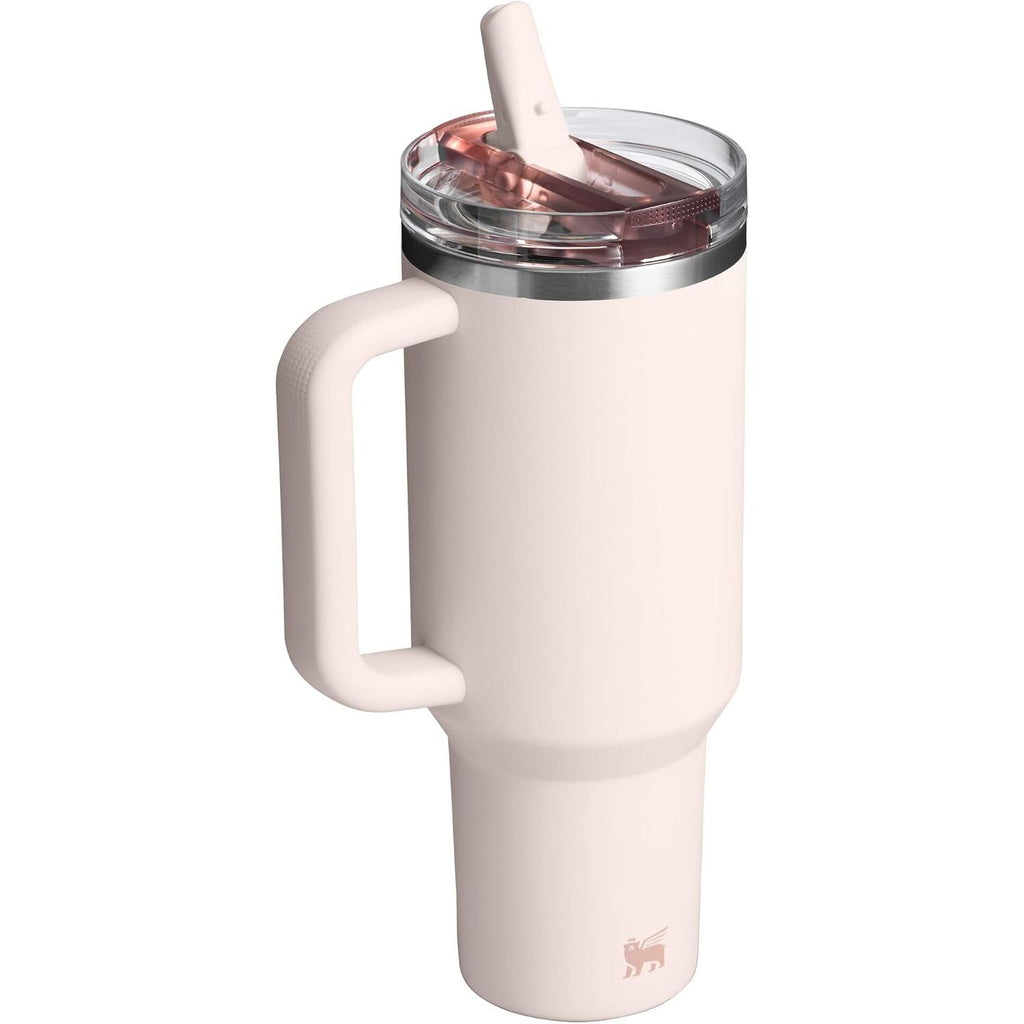 STANLEY Quencher ProTour Flip Straw Tumbler mit auslaufsicherem Deckel 1,2 Liter | Integrierter Strohhalm und Griff | Passt in Becherhalter für Reisen | Isolierter Edelstahlbecher | BPA-frei | Rosenquarz