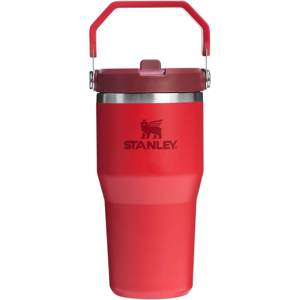 STANLEY IceFlow 2.0 Flip Straw Tumbler mit Griff 887 ml | Drehverschluss und Klappstrohhalm | Auslaufsichere Wasserflasche | Isolierter Edelstahl | BPA-frei | Rose Quarz 2.0