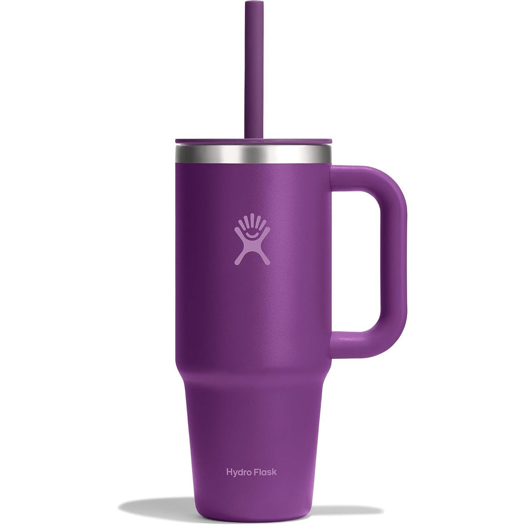 Hydro Flask Travel Tumbler mit Griff, Deckel und Trinkhalm – Isolierter Edelstahl, 40 Oz Trillium