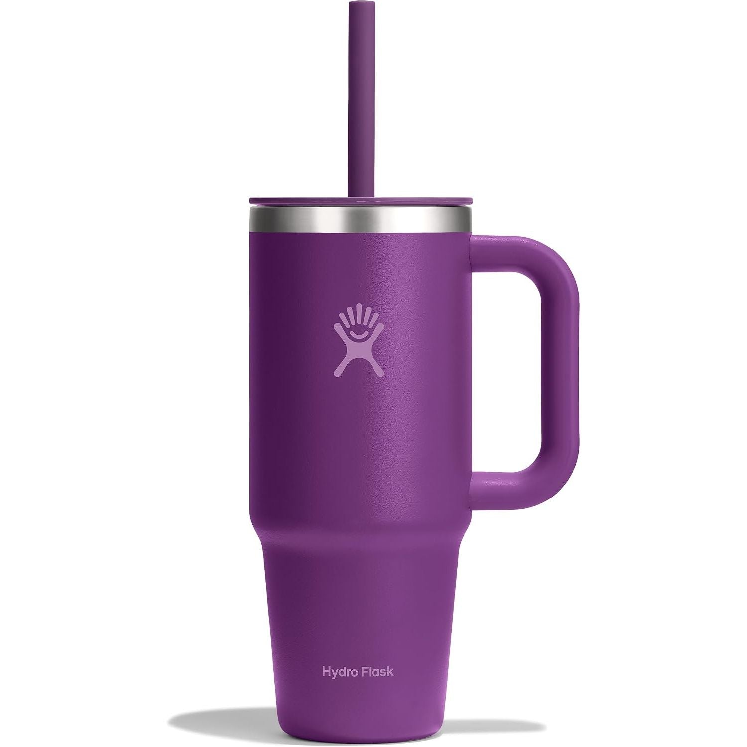 Hydro Flask Travel Tumbler mit Griff, Deckel und Trinkhalm – Isolierter Edelstahl, 40 Oz Trillium