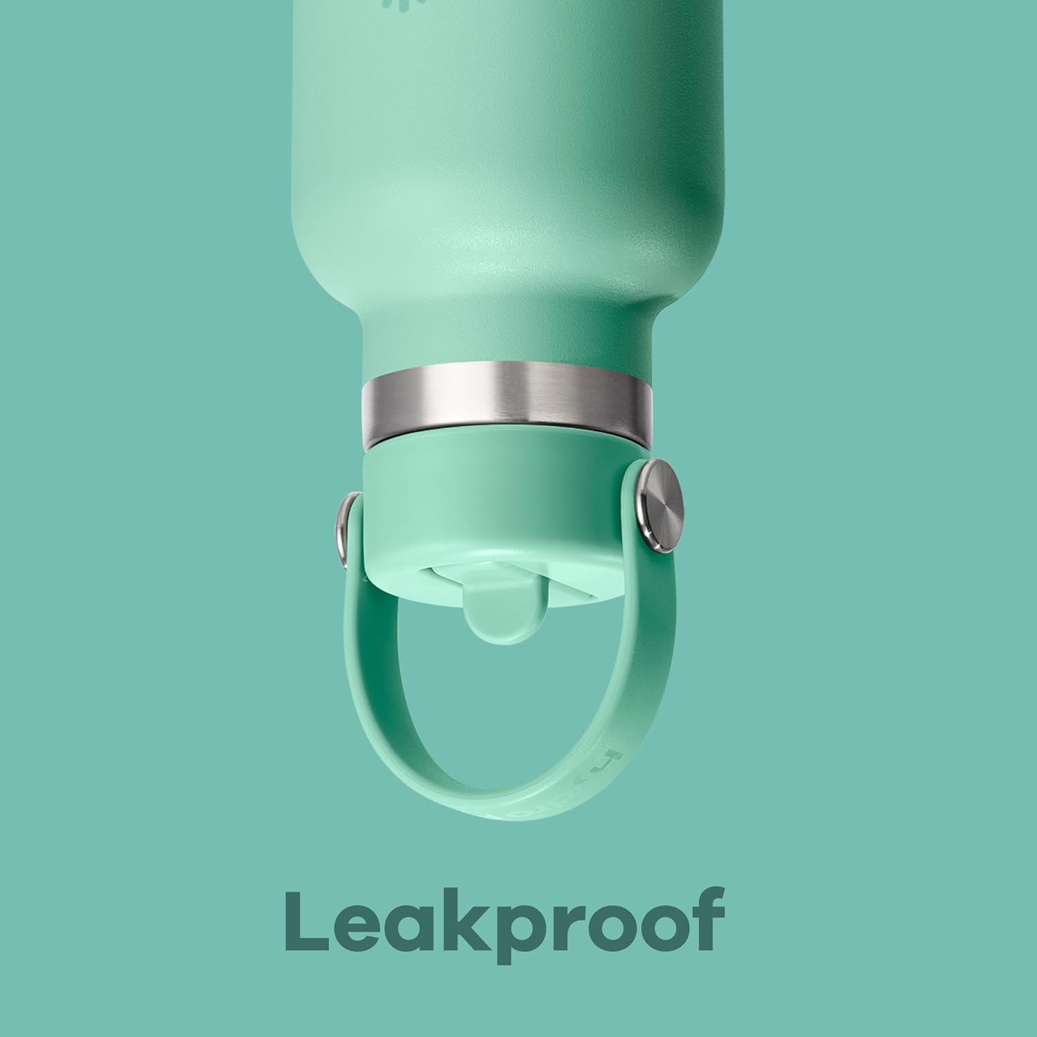 Hydro Flask Wasserflasche – isolierter Edelstahl – Strohhalmverschluss, auslaufsicher, tropfsicher in 24 Oz Capri Blue