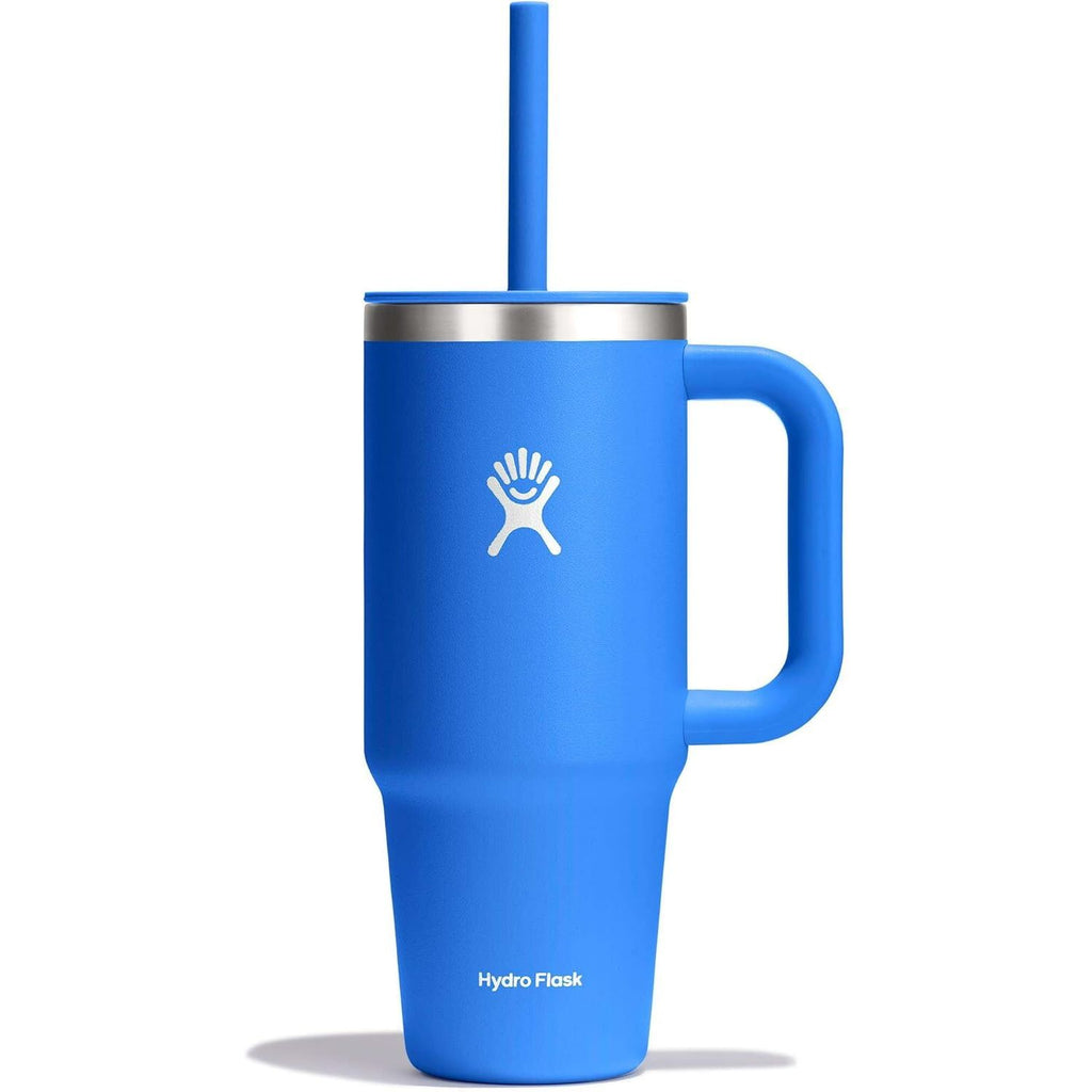 Hydro Flask Travel Tumbler mit Griff, Deckel und Trinkhalm – Isolierter Edelstahl, 40 Oz Trillium