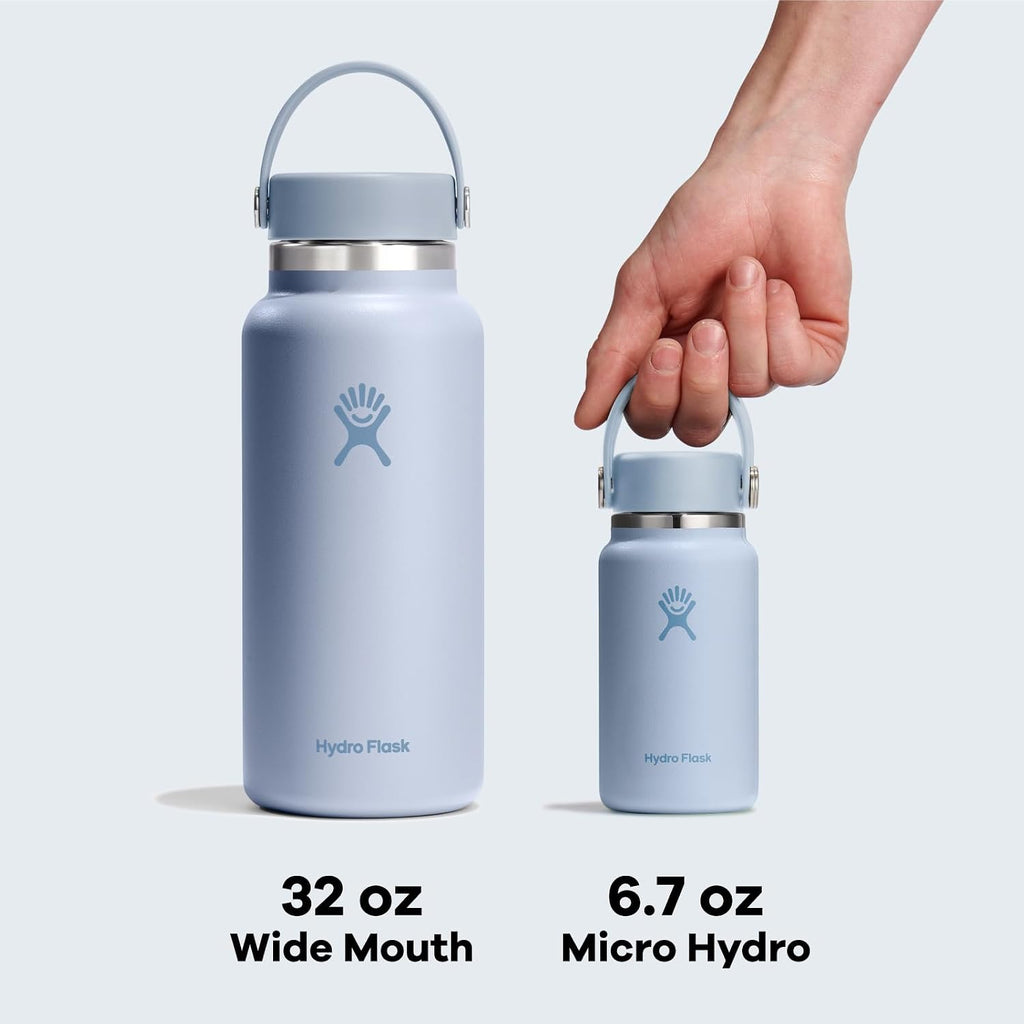 Hydro Flask Micro Bottle – Auslaufsichere Taschenflasche – Isolierte Mini-Wasserflasche 198 ml Aloe