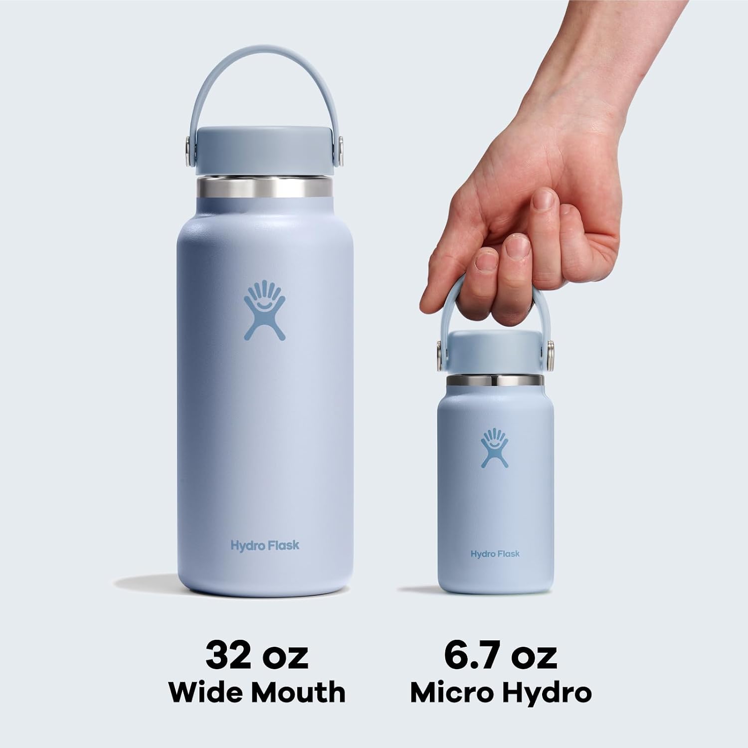 Hydro Flask Micro Bottle – Auslaufsichere Taschenflasche – Isolierte Mini-Wasserflasche 198 ml Aloe