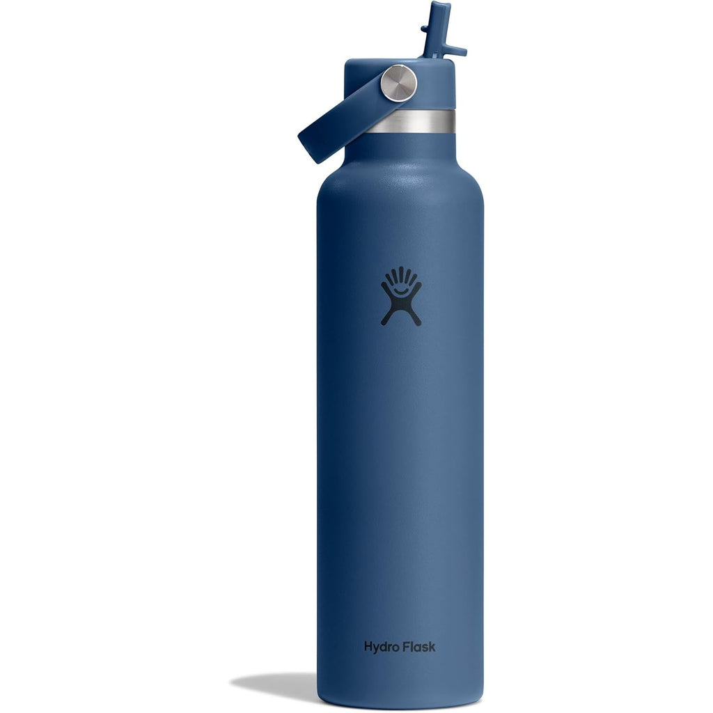 Hydro Flask Wasserflasche – isolierter Edelstahl – Strohhalmverschluss, auslaufsicher, tropfsicher in 24 Oz Capri Blue