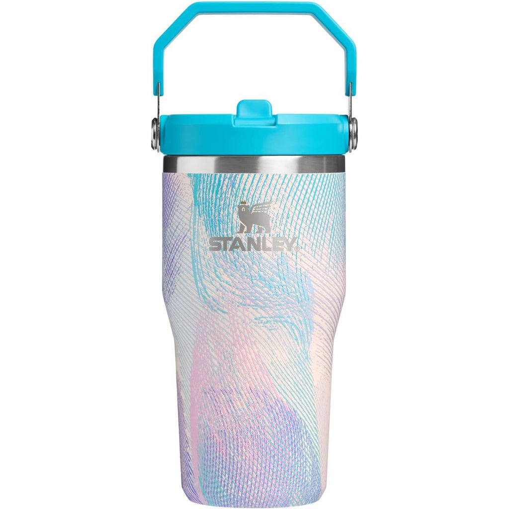 STANLEY IceFlow 2.0 Flip Straw Tumbler mit Griff 887 ml | Drehverschluss und Klappstrohhalm | Auslaufsichere Wasserflasche | Isolierter Edelstahl | BPA-frei | Rose Quarz 2.0