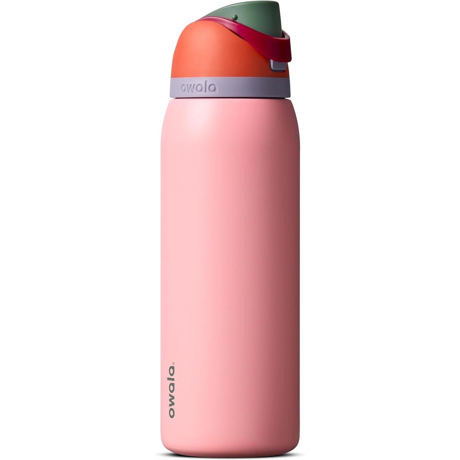 Owala FreeSip Isolierte Edelstahl-Wasserflasche mit Strohhalm für Sport und Reise, BPA-frei, 950 ml, Foggy Tide