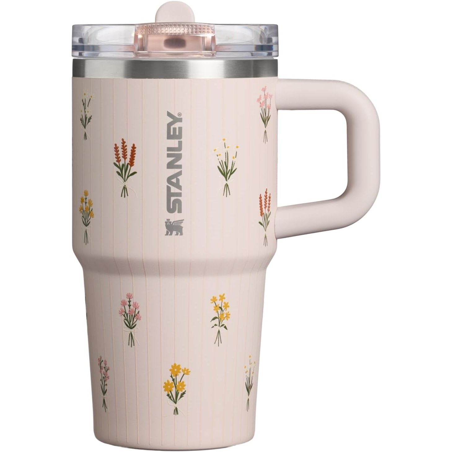 STANLEY Quencher ProTour Flip Straw Tumbler mit auslaufsicherem Deckel 1,2 Liter | Integrierter Strohhalm und Griff | Passt in Becherhalter für Reisen | Isolierter Edelstahlbecher | BPA-frei | Rosenquarz