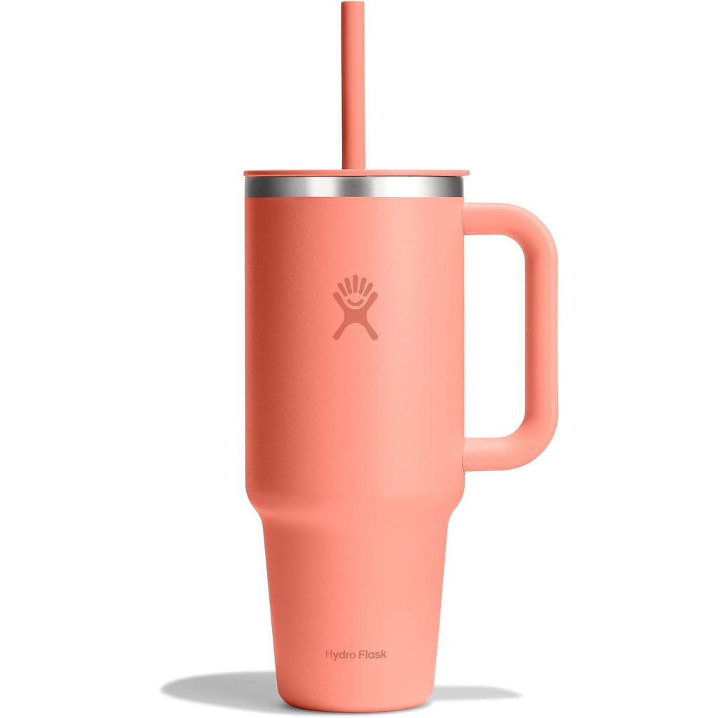 Hydro Flask Travel Tumbler mit Griff, Deckel und Trinkhalm – Isolierter Edelstahl, 40 Oz Trillium