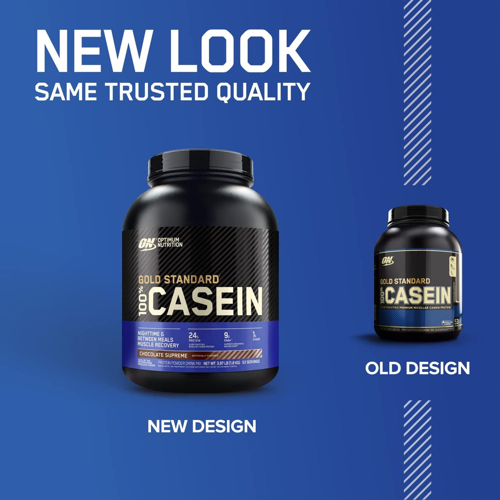 Optimum Nutrition Gold Standard 100% Micellar Casein Protein Powder & Gold Standard 100% Whey Protein Powder, Extreme Milk Chocolate, 5 Pound (Packaging May Vary)