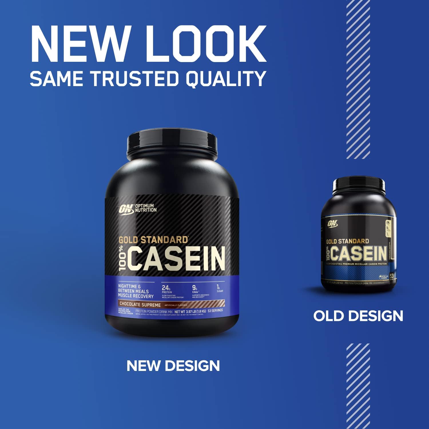 Optimum Nutrition Gold Standard 100% Micellar Casein Protein Powder & Gold Standard 100% Whey Protein Powder, Extreme Milk Chocolate, 5 Pound (Packaging May Vary)
