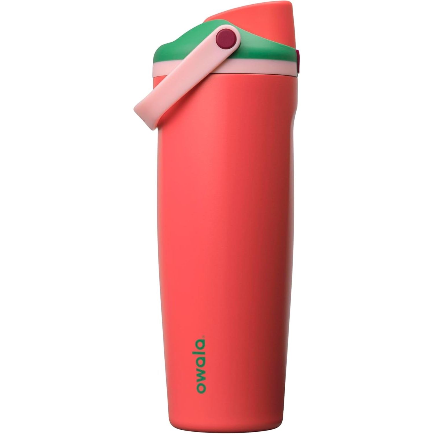 Owala FreeSip Sway Isolierte Edelstahl-Trinkflasche mit Zwei-Wege-Ausguss, integriertem Strohhalm und Eimergriff, für Reisen, Schule und Sport, 1,2 l, BPA-frei, auslaufsicher, Foggy Tide