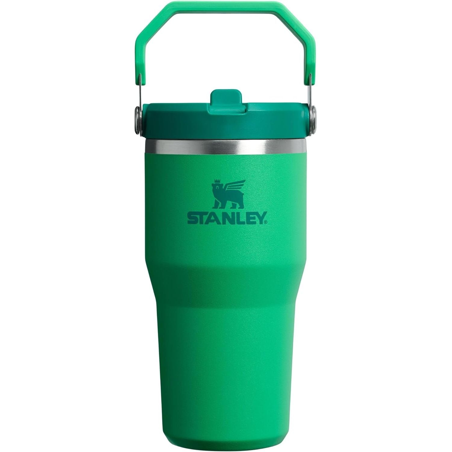 STANLEY IceFlow 2.0 Flip Straw Tumbler mit Griff 887 ml | Drehverschluss und Klappstrohhalm | Auslaufsichere Wasserflasche | Isolierter Edelstahl | BPA-frei | Rose Quarz 2.0