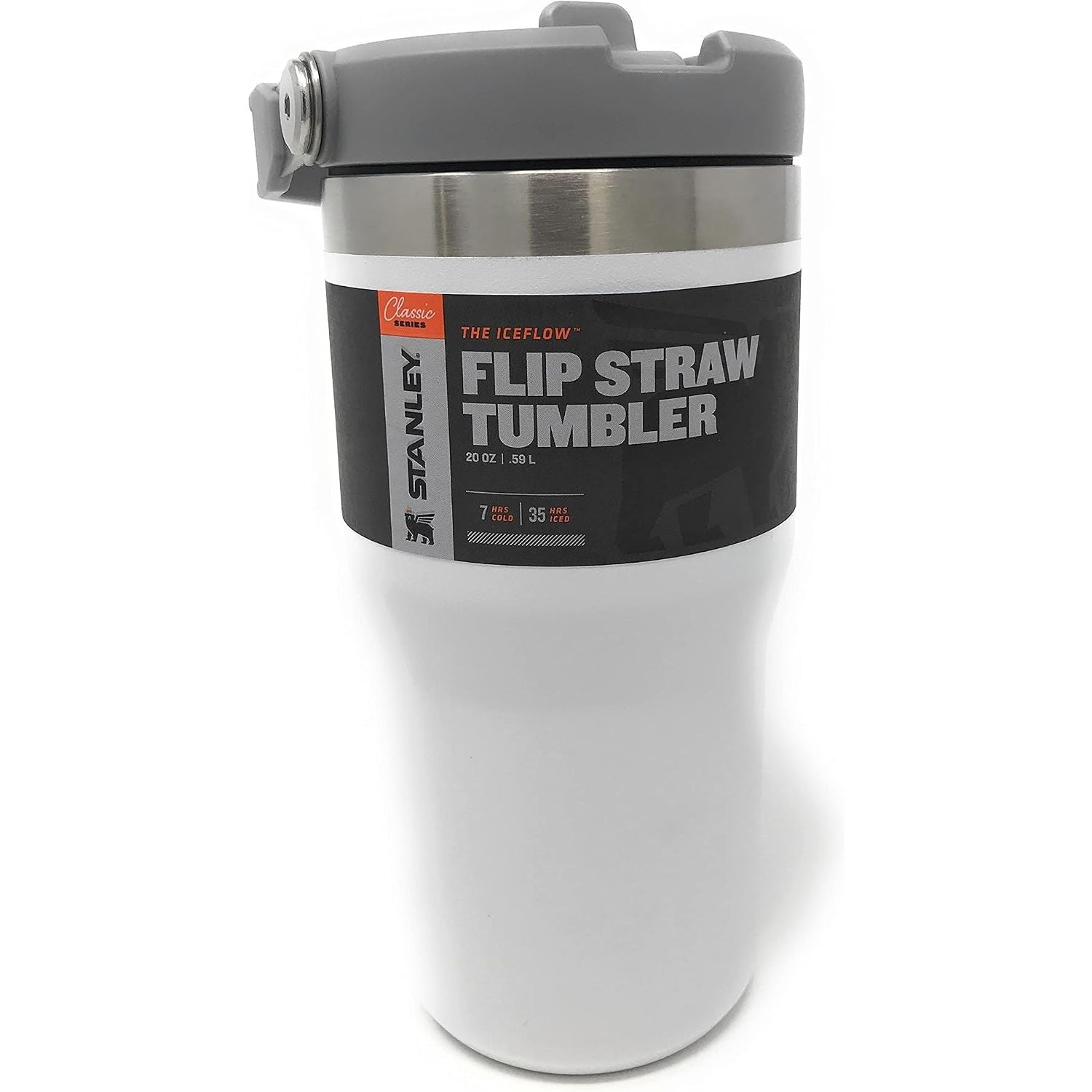 STANLEY IceFlow 2.0 Flip Straw Tumbler mit Griff 887 ml | Drehverschluss und Klappstrohhalm | Auslaufsichere Wasserflasche | Isolierter Edelstahl | BPA-frei | Rose Quarz 2.0