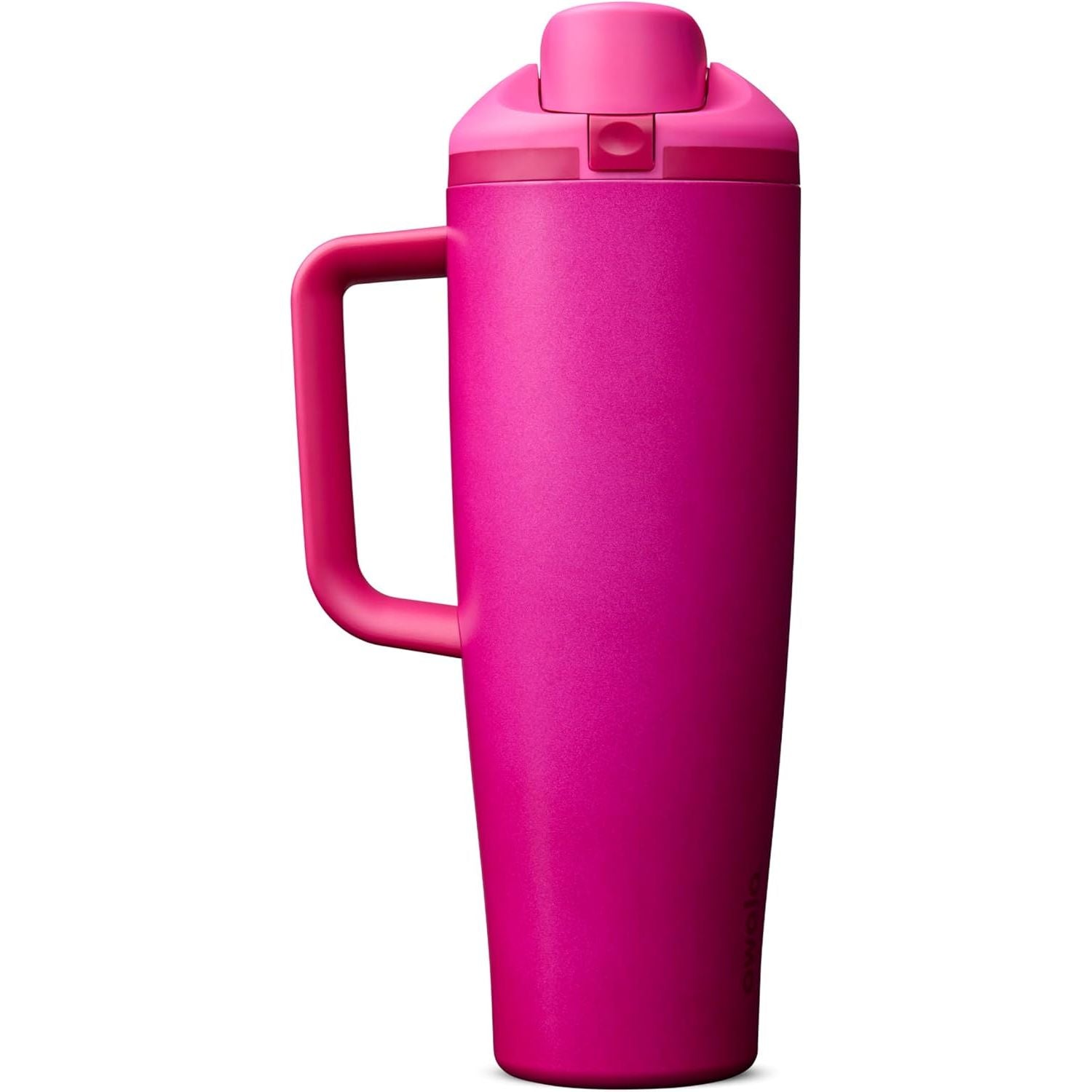Owala FreeSip Tumbler Isolierte Edelstahl-Trinkflasche mit integriertem Strohhalm und seitlichem Griff, für Reisen, Arbeit, Schule und Sport, 40oz, BPA-frei, auslaufsicher, Angel Food Cake