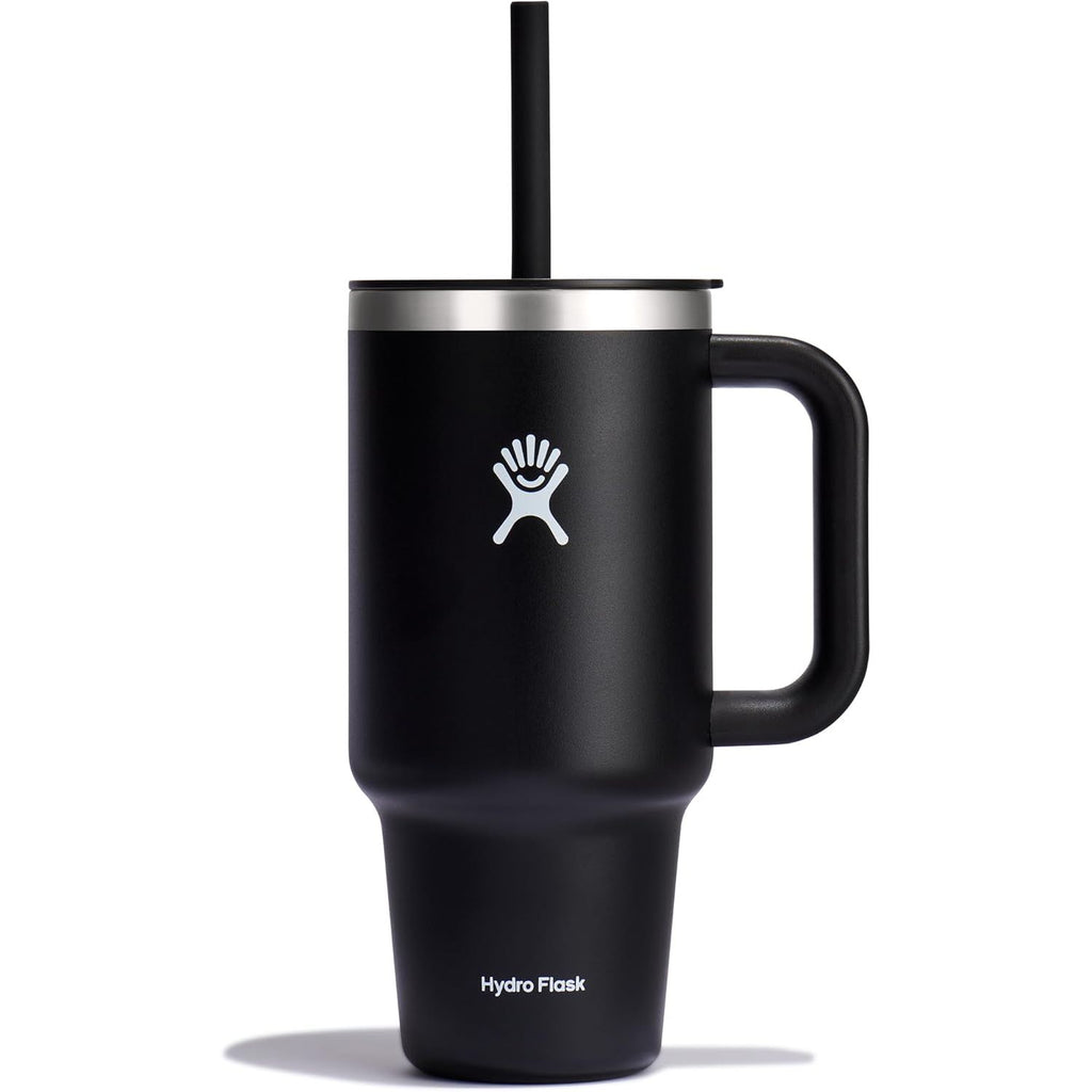 Hydro Flask Travel Tumbler mit Griff, Deckel und Trinkhalm – Isolierter Edelstahl, 40 Oz Trillium