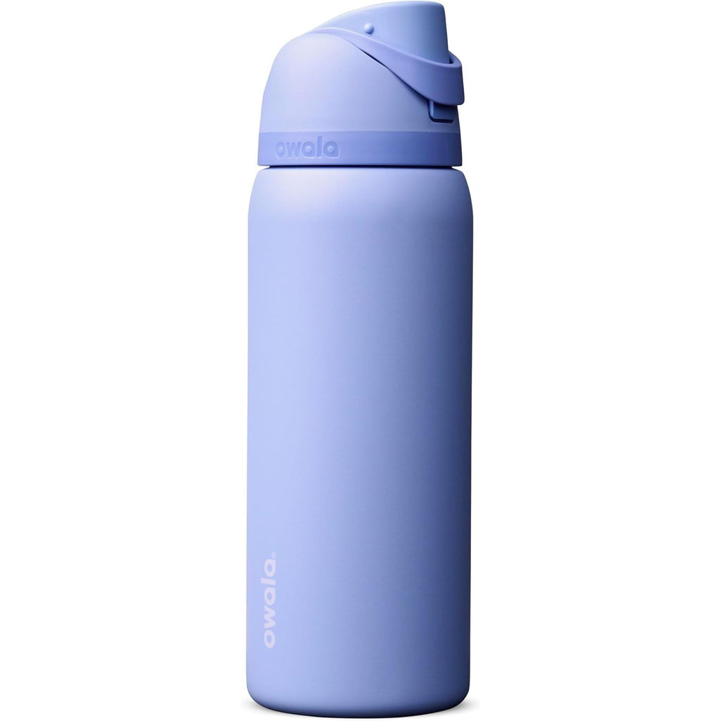 Owala FreeSip Isolierte Edelstahl-Wasserflasche mit Strohhalm für Sport und Reise, BPA-frei, 950 ml, Foggy Tide