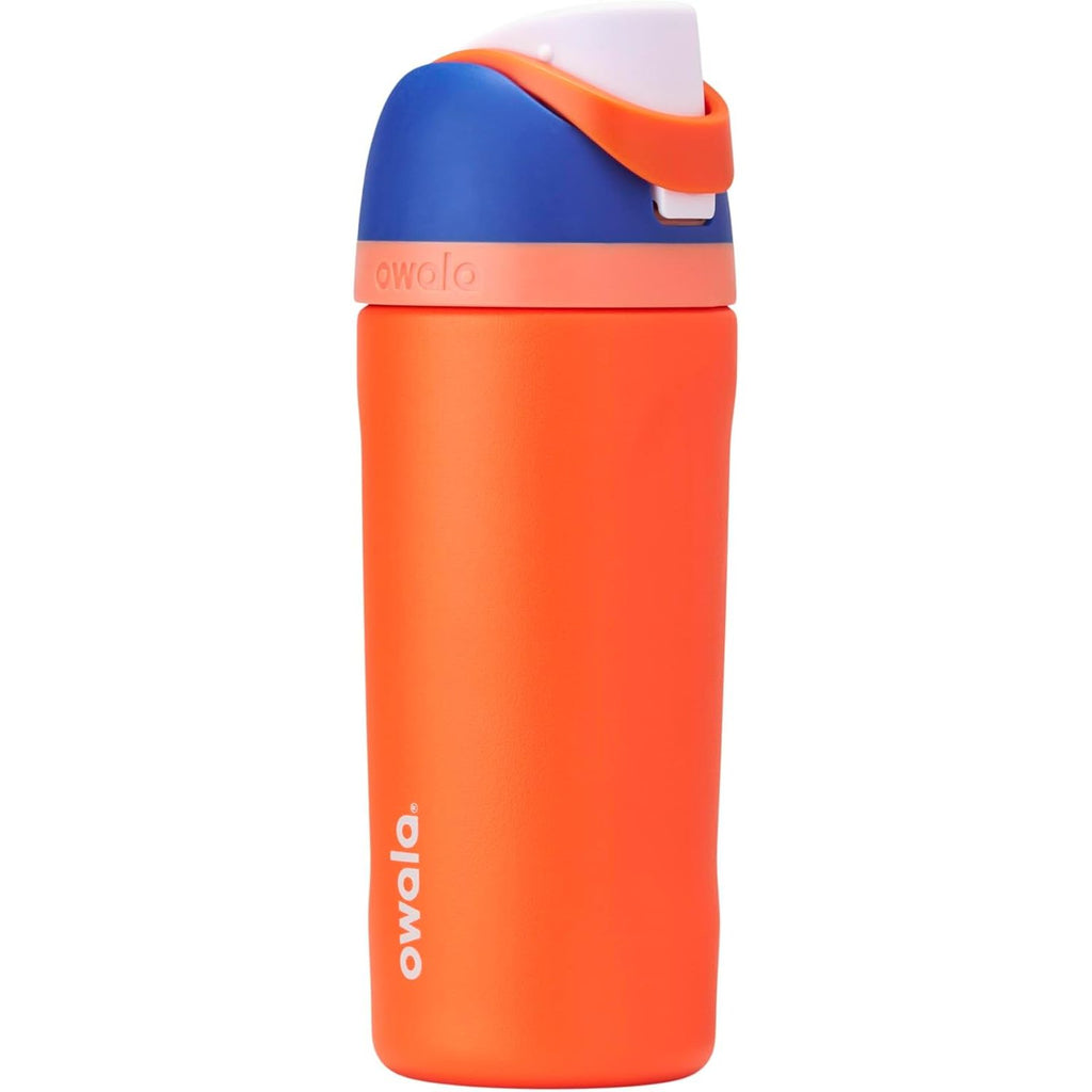 Owala FreeSip Isolierte Edelstahl-Wasserflasche mit Strohhalm für Sport und Reise, BPA-frei, 950 ml, Foggy Tide