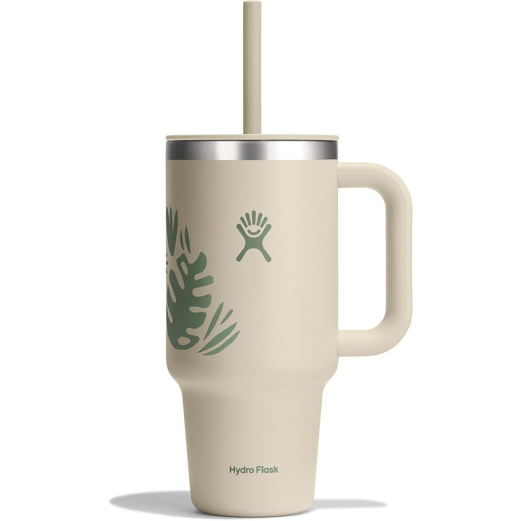 Hydro Flask Travel Tumbler mit Griff, Deckel und Trinkhalm – Isolierter Edelstahl, 40 Oz Trillium
