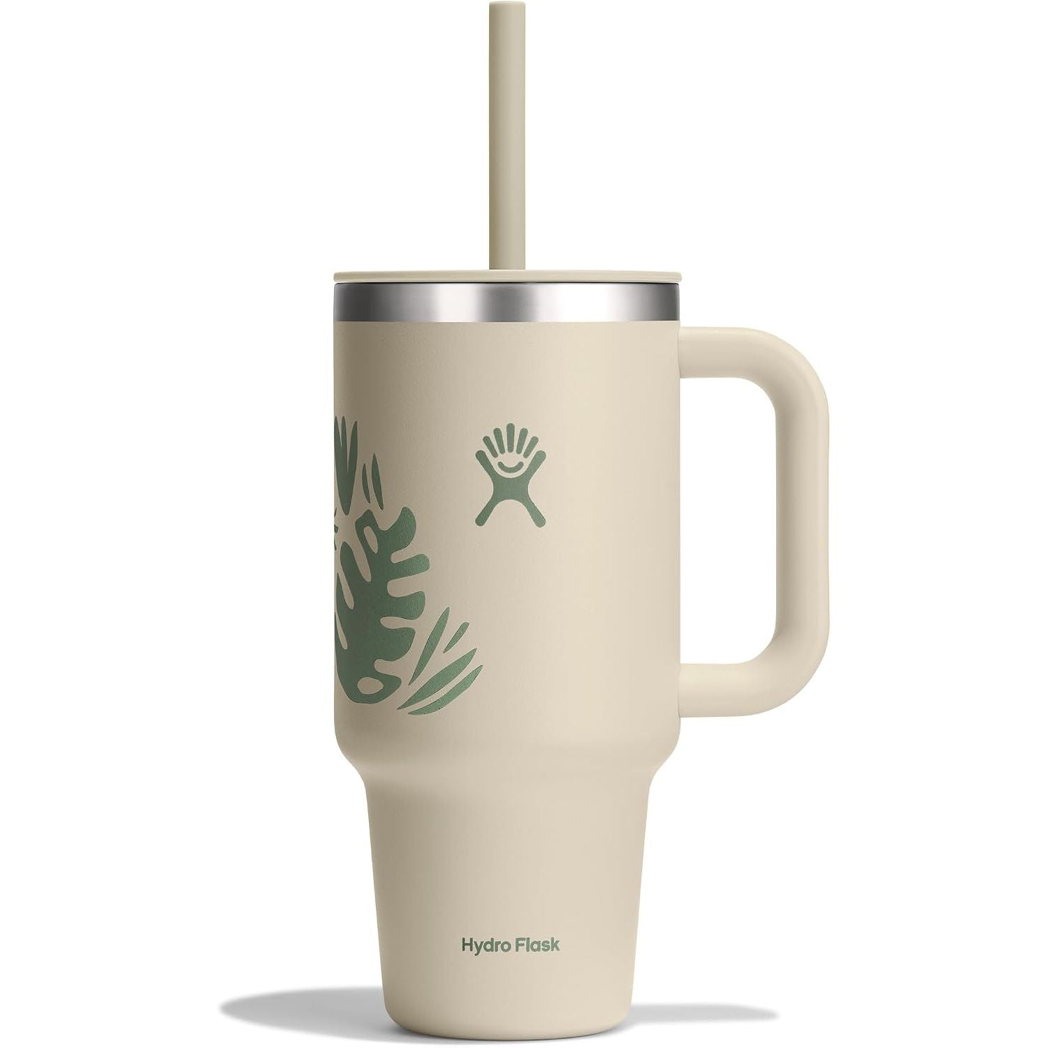 Hydro Flask Travel Tumbler mit Griff, Deckel und Trinkhalm – Isolierter Edelstahl, 40 Oz Trillium