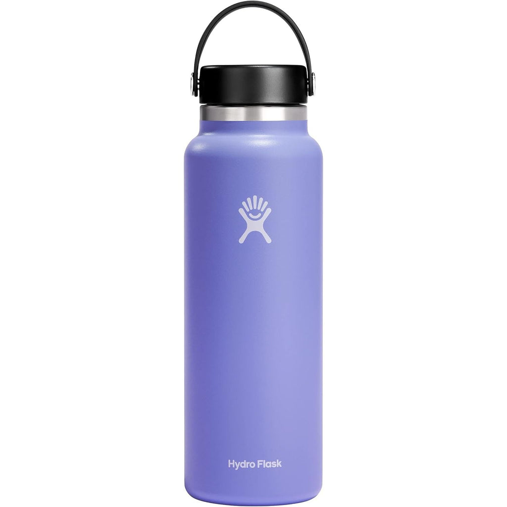 Hydro Flask Wasserflasche – isolierter Edelstahl – Weithals-Flex-Deckel, auslaufsicher, tropffrei und wiederbefüllbar, 590 ml Harbor Blue