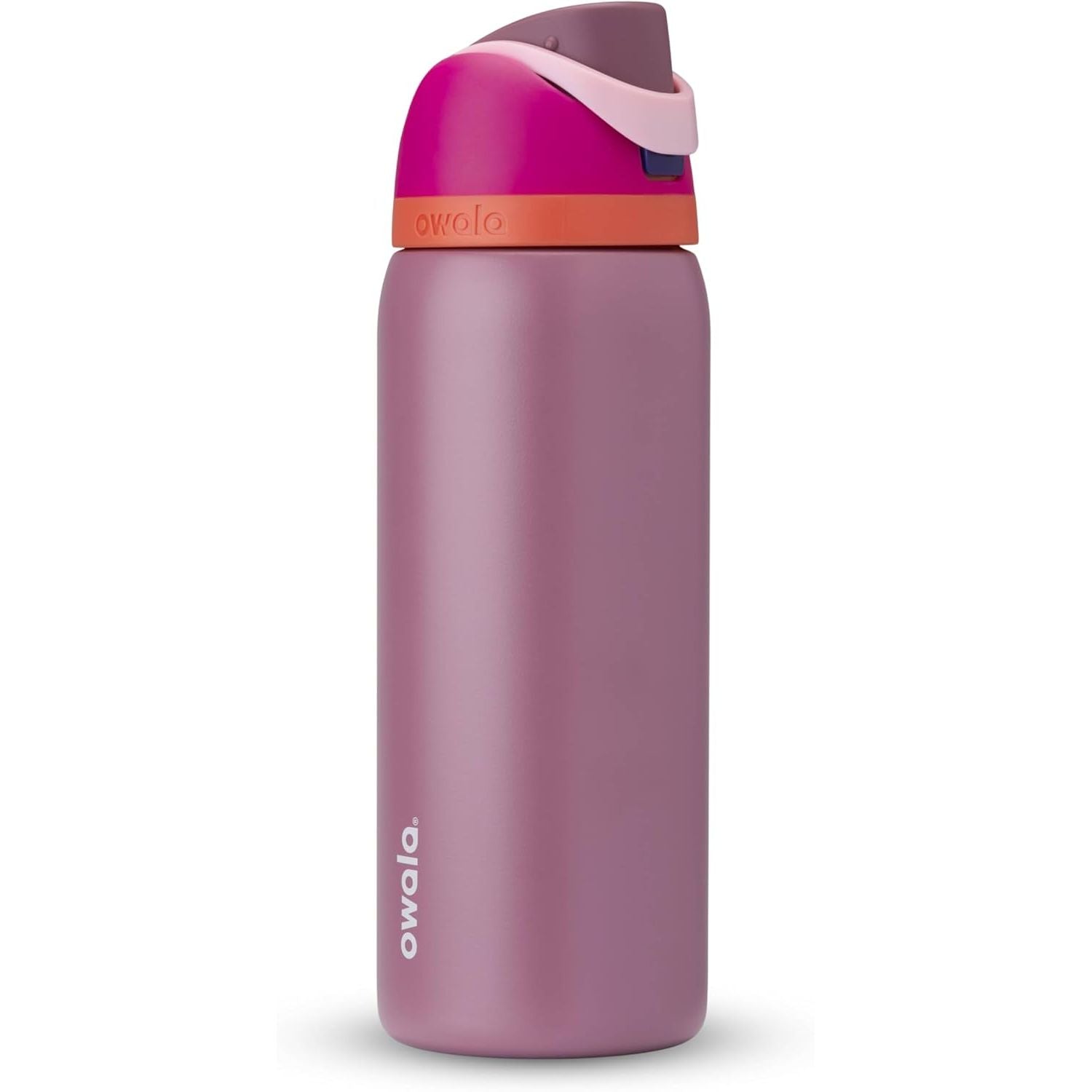 Owala FreeSip Isolierte Edelstahl-Wasserflasche mit Strohhalm für Sport und Reise, BPA-frei, 950 ml, Foggy Tide