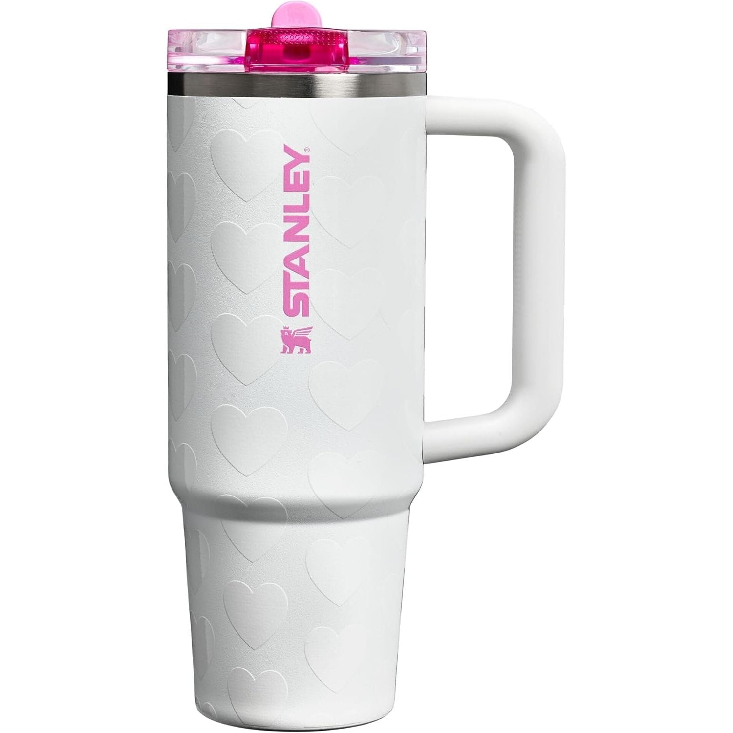 STANLEY Quencher ProTour Flip Straw Tumbler mit auslaufsicherem Deckel 1,2 Liter | Integrierter Strohhalm und Griff | Passt in Becherhalter für Reisen | Isolierter Edelstahlbecher | BPA-frei | Rosenquarz